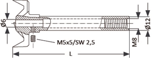 Sistema de perforación 3 de acero al cromo Ø 31-50 mm