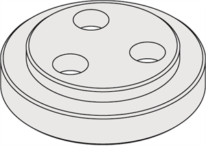 Flanges for chucks with arbor - Male