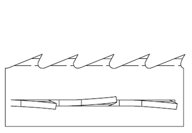 Denté avoyé