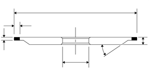 Алмазные круги 3A1