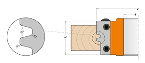 Set of cutters for tool holder