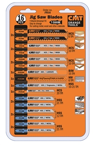 Set 16 jig saw blade