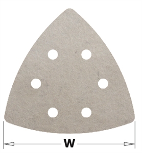 Feuilles abrasives triangulaire - 93mm