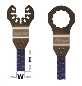 Lames plongeantes et de coupe à ras pour bois - 10mm