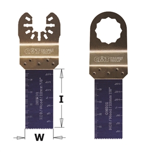 Lames plongeantes et de coupe à ras pour bois - 22mm