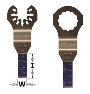 Lames plongeantes et de coupe à ras pour bois et métaux - 10mm