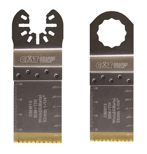 Lames plongeantes et de coupe à ras extra-long-life pour bois et métaux - 32mm