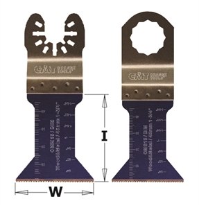 Lames plongeantes et de coupe à ras extra-long-life pour bois et métaux - 45mm