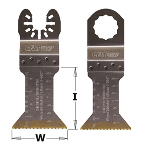 Lames plongeantes et de coupe à ras extra-long-life pour bois et métaux - 45mm