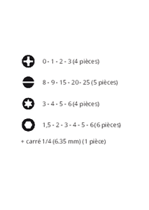 Jeu de tournevis dynamométrique réglable