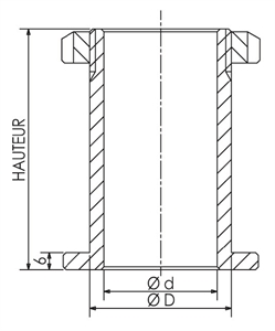 Screwed reduction sleeves with nut