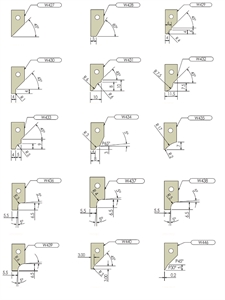 Mèches pour rainure décorative ou folding