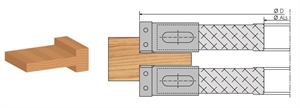 Multi-tenon cutter head with reversible knives