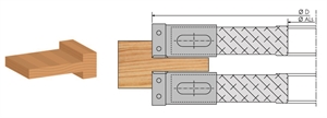 Porte-outils a tenonner multi-tenons à plaquettes réversibles