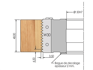 Porte-outils empilable pour joints collés à plaquettes