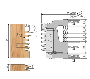 Porte-outils pour joints collés à plaquettes