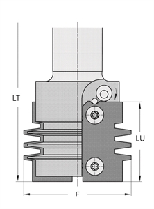 Porte-outils de bouvetage à joint collé Z2