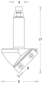 Meches folding et à chanfreiner à plaquettes Z1