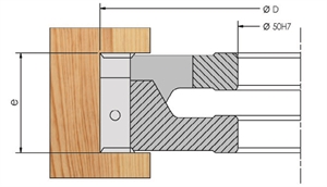 Porte-outils à feuillurer extensibles à plaquettes réversibles