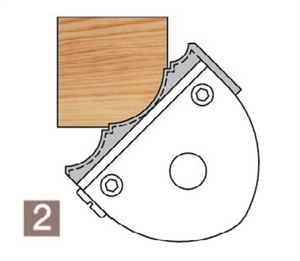 Jeu de tête 1/4 de rond