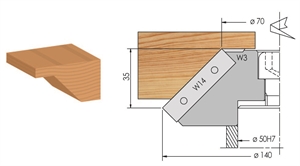 Porte-outils coupe d\'onglet à plaquettes