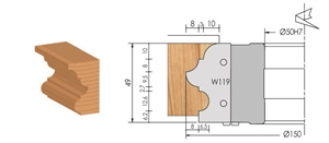 Porte-outils moulure multi-profils à plaquettes