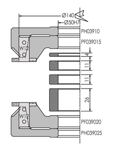 Porte-outils bouvetage à plaquettes coffret de Porte-outils multifonction