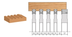 Jeu de Porte-outils de pré-degauchissage à plaquettes