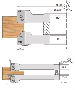 Profile cutter head