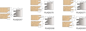 Porte-Outils Mono-Fonction : Plaquettes assemblage multiprofils avec avancement de 12mm