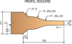 Porte-outils plate bande doucine a plaquettes