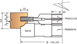 Porte-outils pour profil de porte \