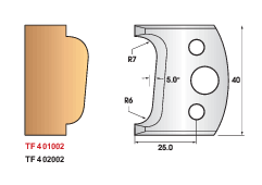 Coffret porte-outils avec contre fers (hauteur 40 mm)