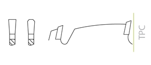 High capacity trapezoidal toothing