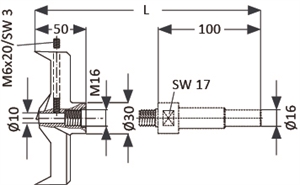 Bohrer System 3 Chromstahl Ø 101-130 mm