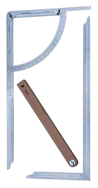 Équerre de charpentier, conique, Dimensions : 700 x 300 mm - Outillage  INDUSTRIE SAS