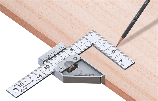 Jauge d'écart de travail du bois ajusteur - ROKOO - règle de profondeur de  couture en dents de scie - 50 cm