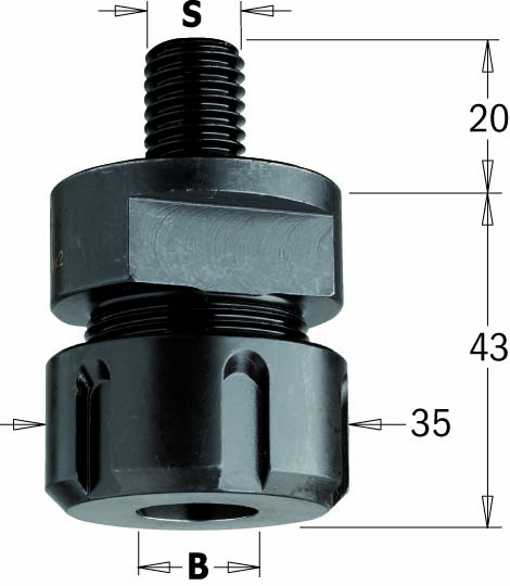 Porte outils de toupie à jointer à fond plat