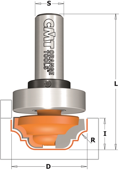 Fraise pour double moulure 8mm