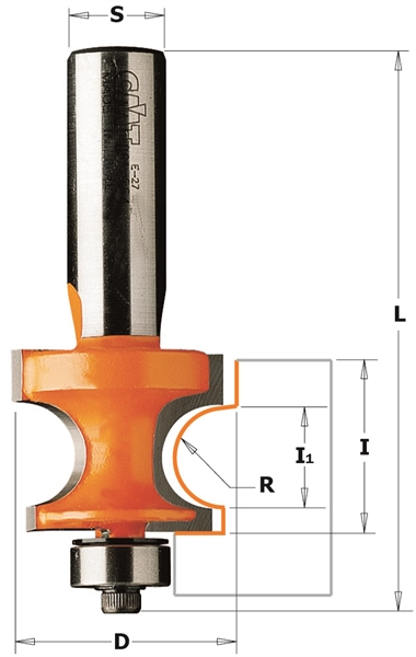 CMT - Fraise à faux-ronds avec roulement à billes, HW - Fraise - Outils de  coupe 