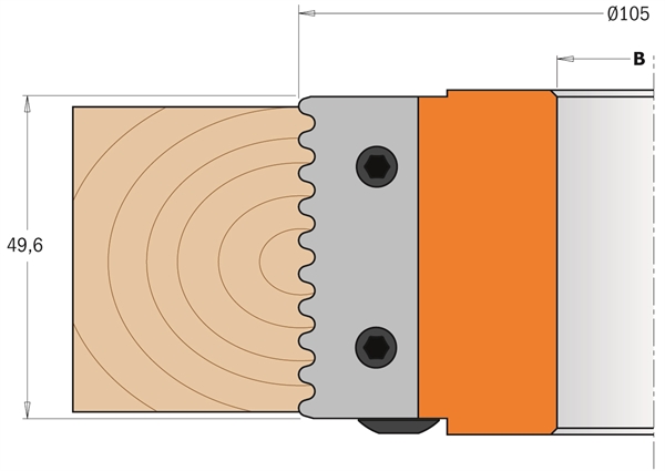 Porte outils pour bouvetage en dents de scie : Leman