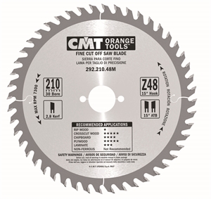 Fine cut-off circular saw blades, for portable machines