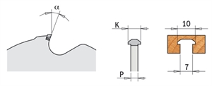 Lame à rainurer pour assemblage Lamello® P-System