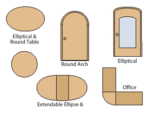 Ellipse & circle cutting jig