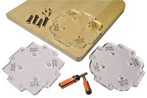 12 corner radius router template set