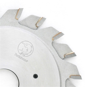 Extensible carbide tipped scoring blades for system without adjusting rings