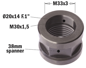 Écrous de fixation de mandrins pour machines point/point