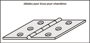 Fraises pour charnières