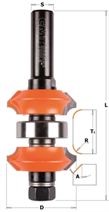 Adjustable roundover & bevel router bits