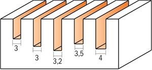 Fraise à défoncer pour joints de portes et fenêtres